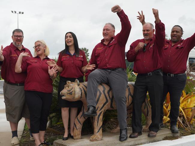 Mackay First party members hoping to be elected to represent Mackay Regional Council (from left): Ian Christensen, George Christensen, Kylee Stanton, Nathenea MacRae, Steve 'Jacko' Jackson, Lindsay Temple and Namarca Corowa. Absent were Heath Paton, Jeff Keioskie, Keith Hicks and Melissa Fowler. Picture: Heidi Petith