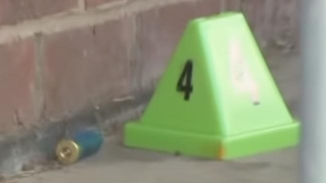 Another shotgun cartridge at the scene. Picture: 7NEWS