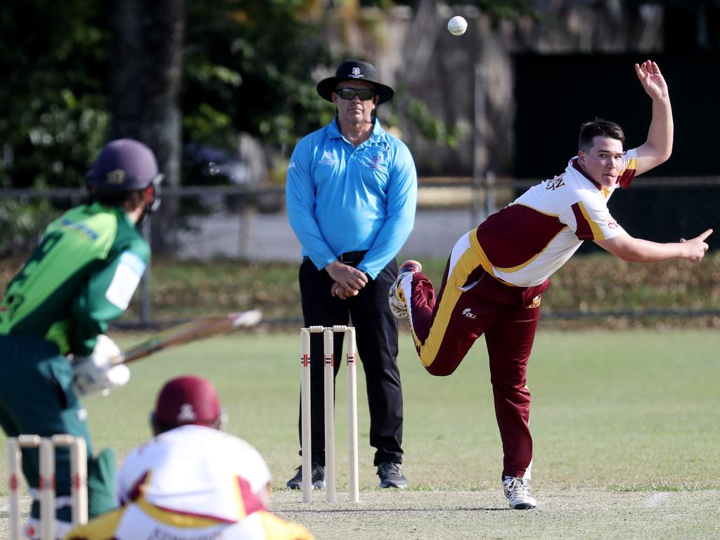 Cricket Far North. Rovers v Atherton at Griffiths Park. Atherton's Mason Blaney. Picture: Stewart McLean