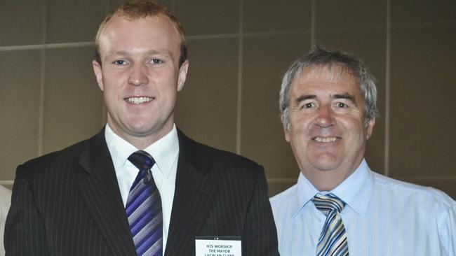 Unley Mayor Lachlan Clyne and deputy mayor Don Palmer. Source: File