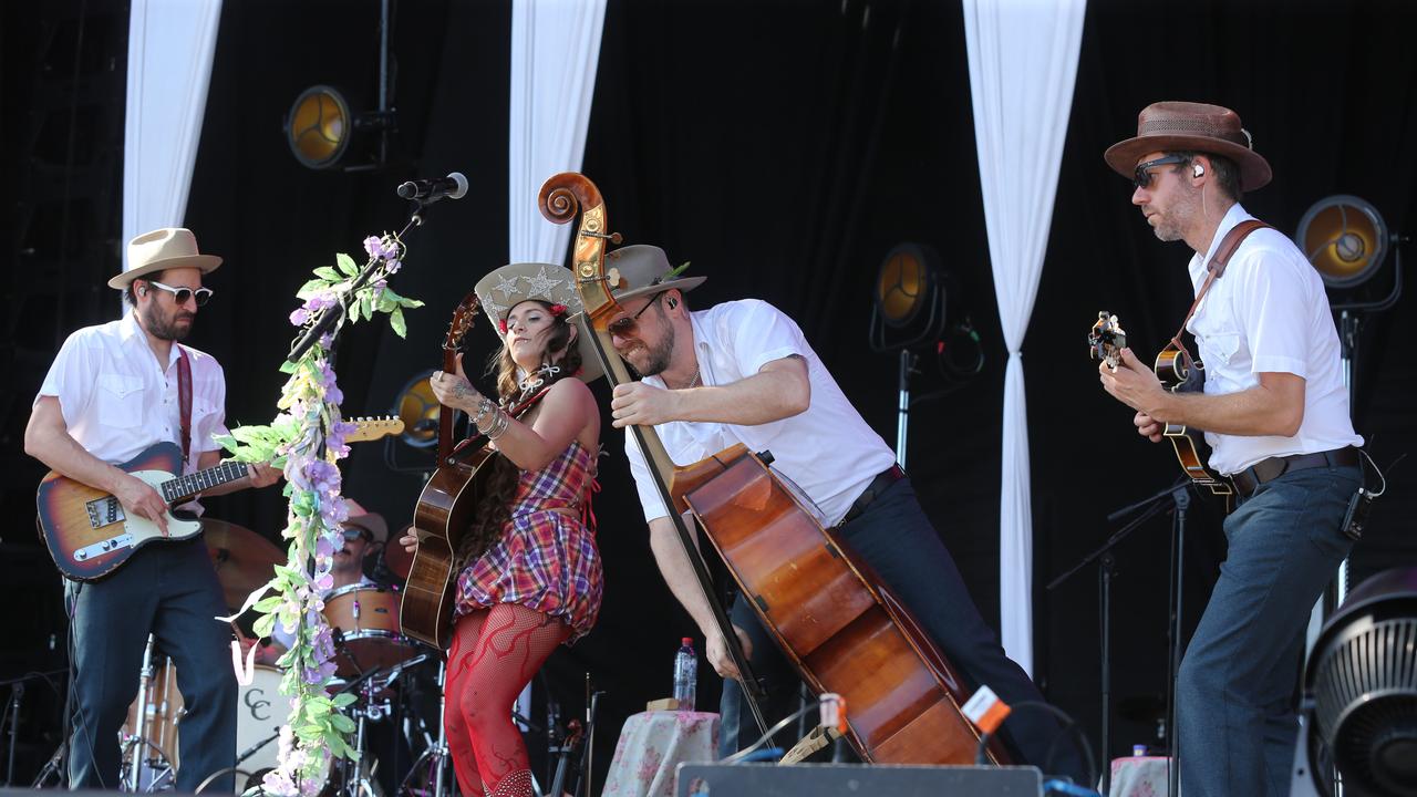 Sierra Ferrell and her band. Picture: Mike Dugdale