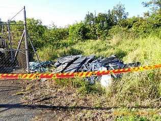 Lismore City Council is investigating a number of illegal asbestos dumping incidents, including asbestos found on public land at Exton Street, North Lismore on Tuesday, June 12. Picture: Lismore City Council