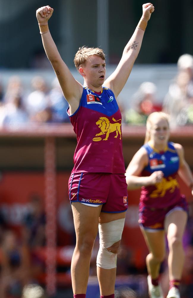 Dakota Davidson was the final quarter hero for Brisbane. Picture: Getty Images