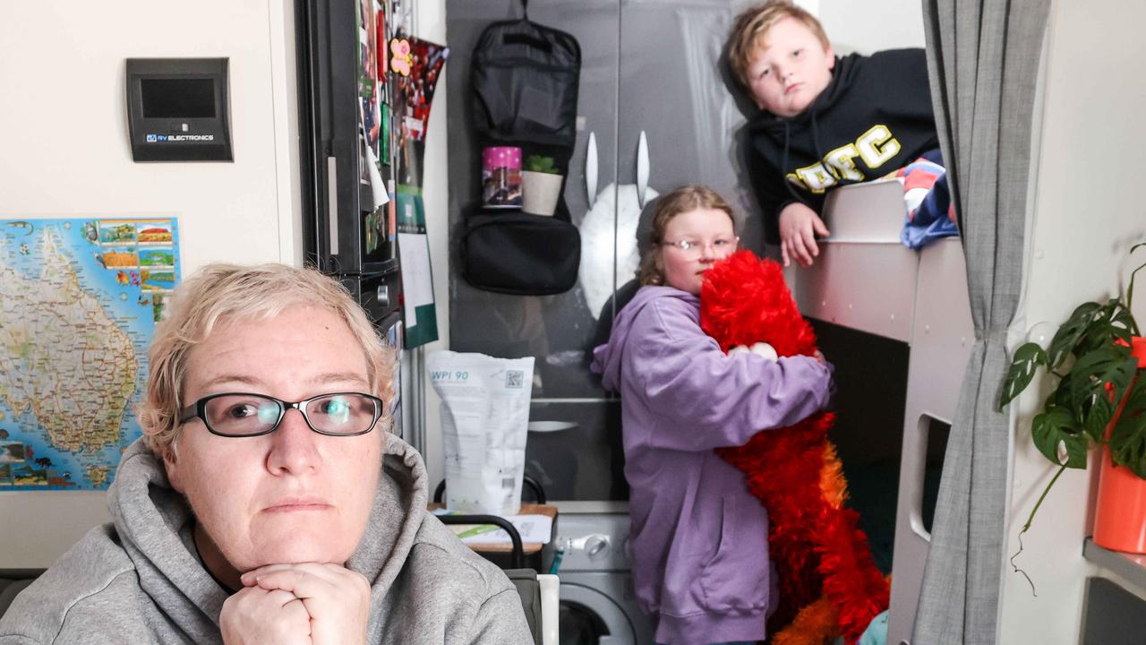 ‘Am I going to eat this week?’: Single mum forced to live in caravan