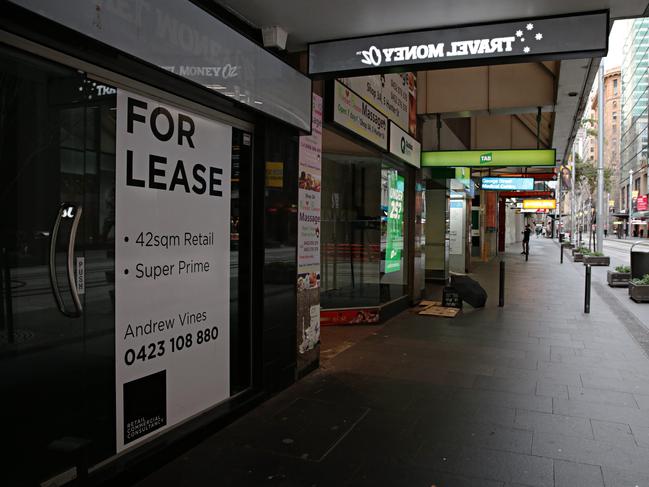 SYDNEY, AUSTRALIA- News Wire photos JULY 20 2021- Buildings up for lease on George st in Sydney CBD. Picture: NCA NewsWire / Adam Yip