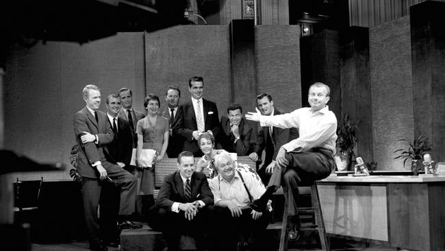 Jack Paar with the show’s team in 1958.