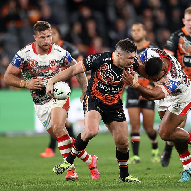 Copes isn’t keen on on boarding Jimmy ‘The Jet’ Roberts. Picture: Cameron Spencer/Getty Images