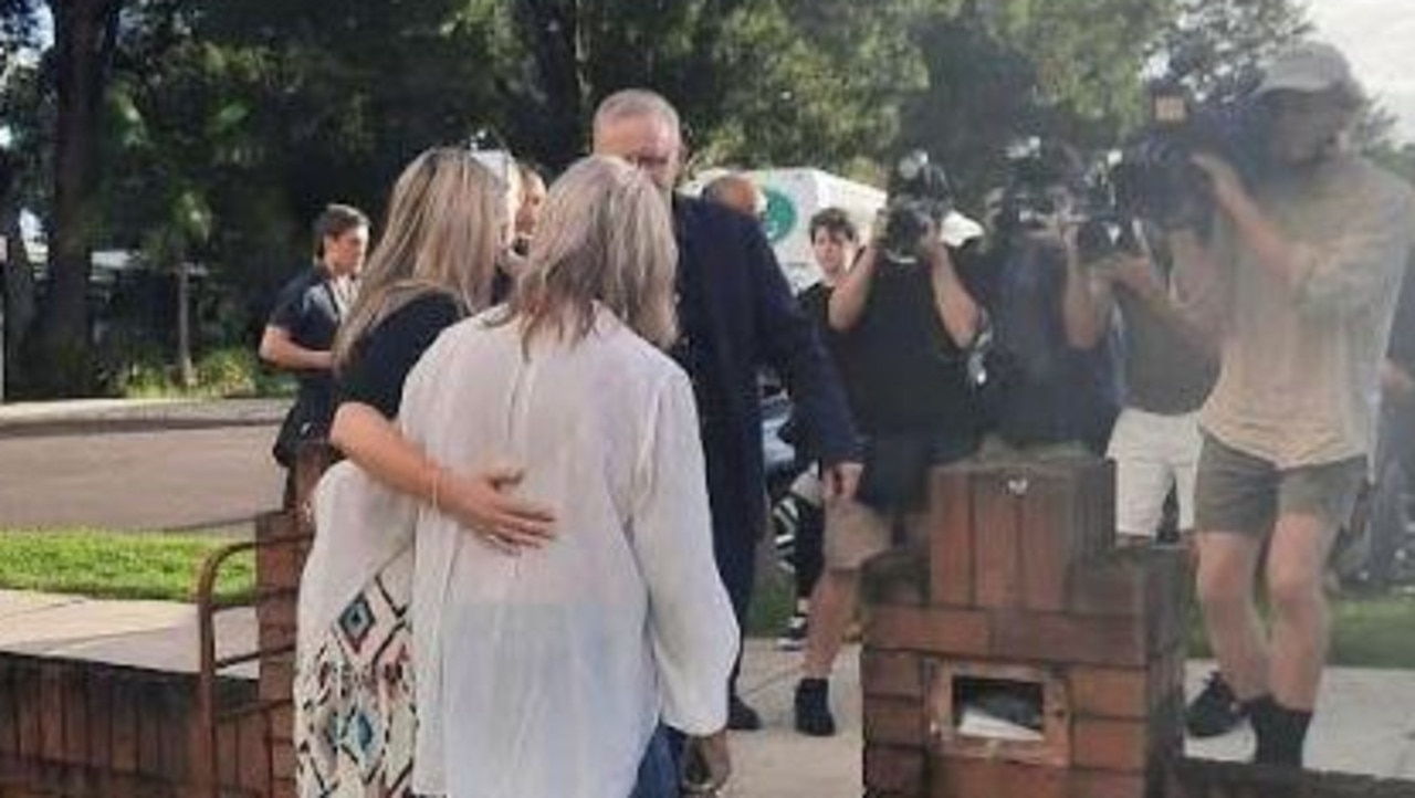 Jodie Haydon had an ‘instant rapport’ with Reverend Rosemary Wynter, whose community of Bangalow was affected by floods recently. Picture: Alexis Carey