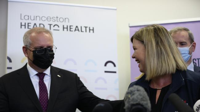 Prime Minister Scott Morrison thanked Bridget Archer for her candour. Picture: Jason Edwards