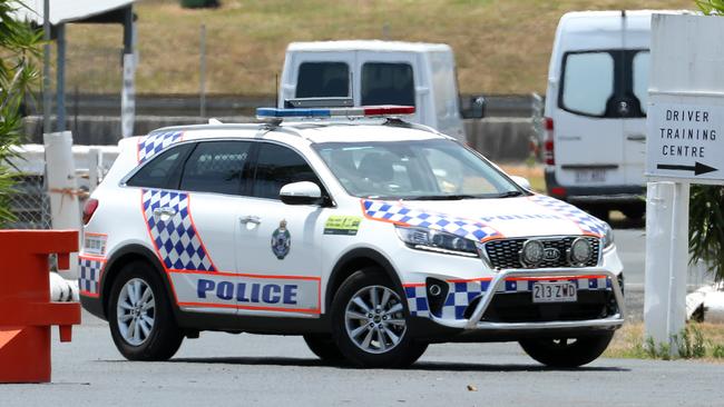 Police investigating the sudden death. Picture: Liam Kidston.