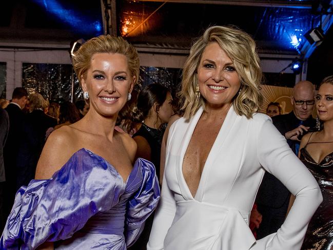 Deborah Knight and Georgie Gardner. Picture: Jerad Williams