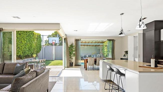 Open plan living is flooded with natural light.