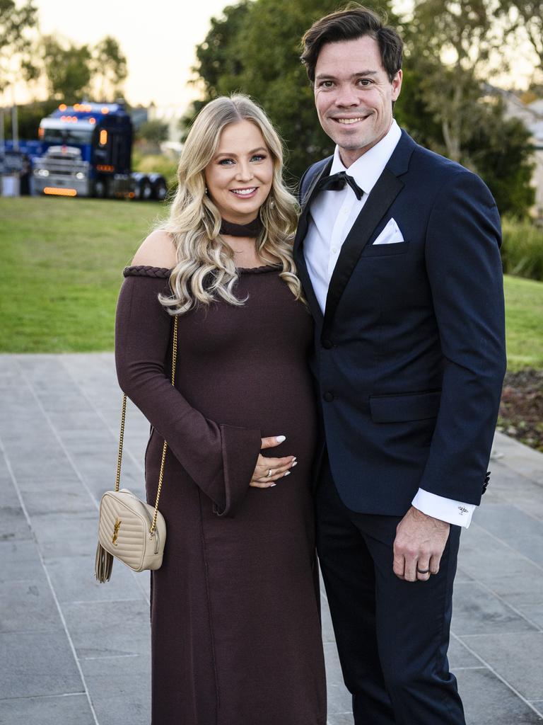 Jessica and Bryce Morland at the LifeFlight Toowoomba Gala at The Goods Shed, Saturday, May 24, 2025. Picture: Kevin Farmer