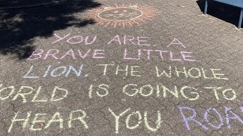 Parents have surprised Happy Valley PS students with words of encouragement ahead of the first day of school for 2024. Picture: Supplied