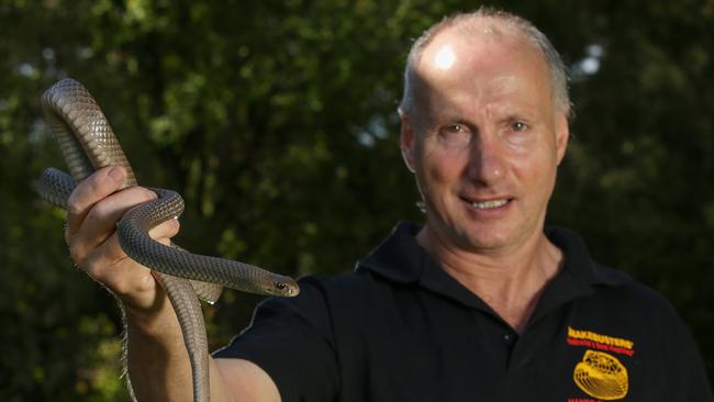 Australia snake catcher Raymond Hoser. Picture : George Salpigtidis