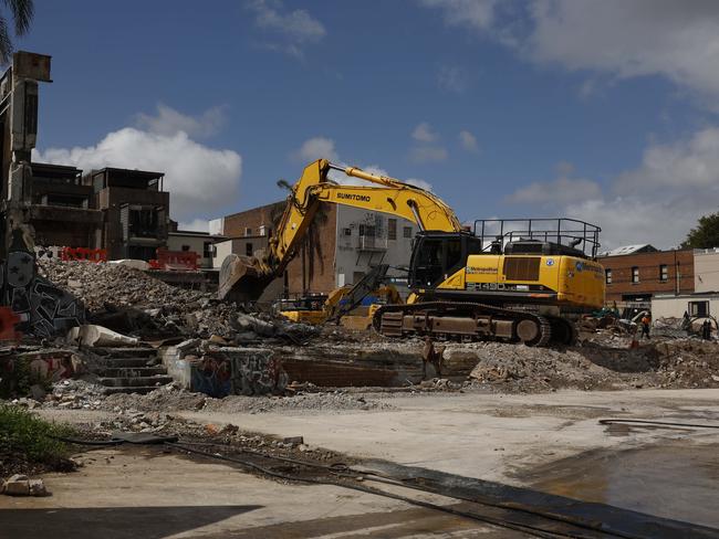 DAILY TELEGRAPH - 13.2.25Balmain Leagues club demolition begins on Victoria Rd. Picture: Sam Ruttyn