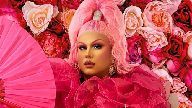 Carla from Bankstown – the drag character of Benjahmin James – is a rising star on TikTok. Picture: Supplied