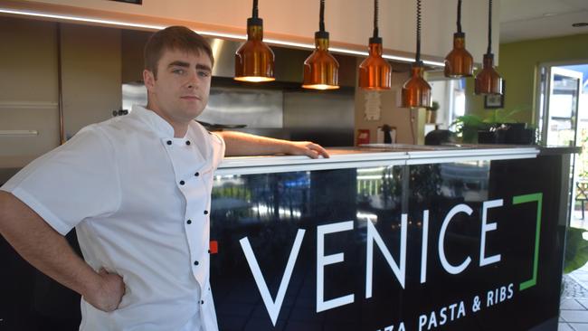 Head chef of Venice Gourmet Pizza, Pasta and Ribs, Carter Williams says business has grown incredibly since the expanding to two separate locations. Picture: Eddie Franklin