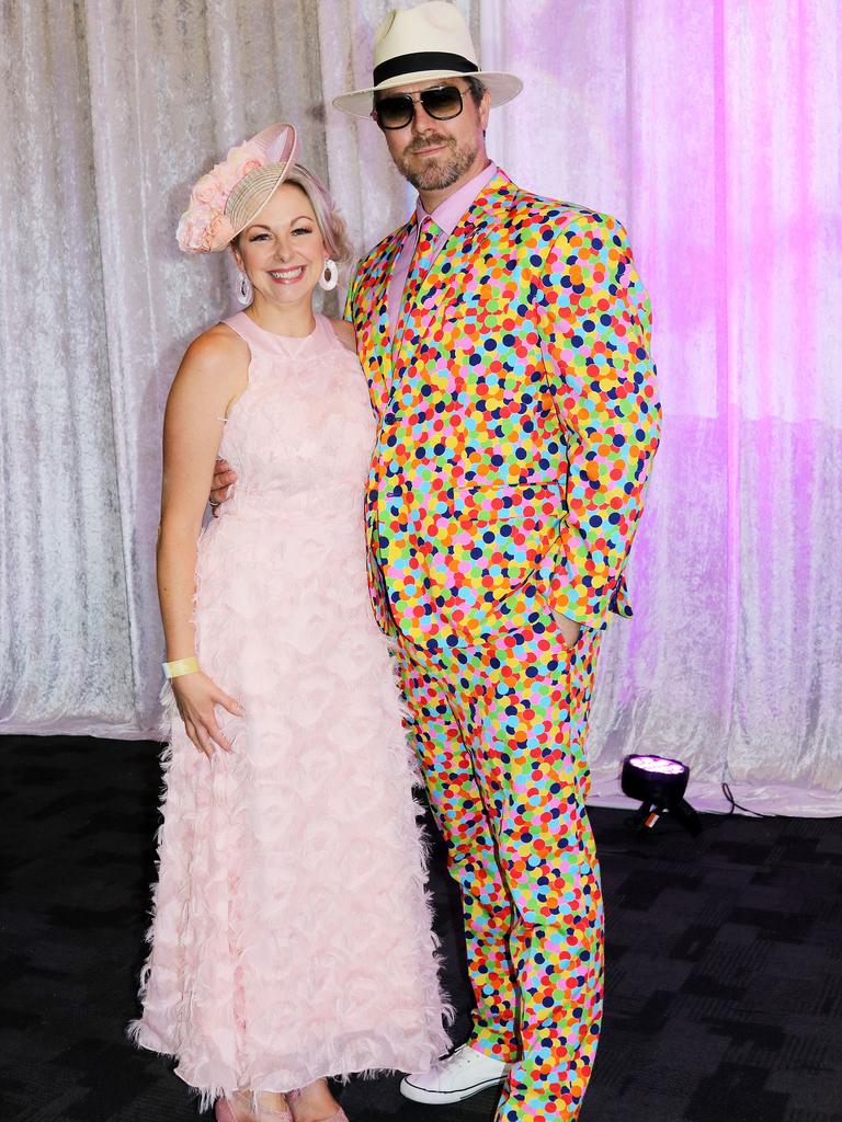 Best dressed female winner Kel Flanders and Simon Costello. Socials: Damien Anthony Rossi Pictures: Danni Milligan Photography