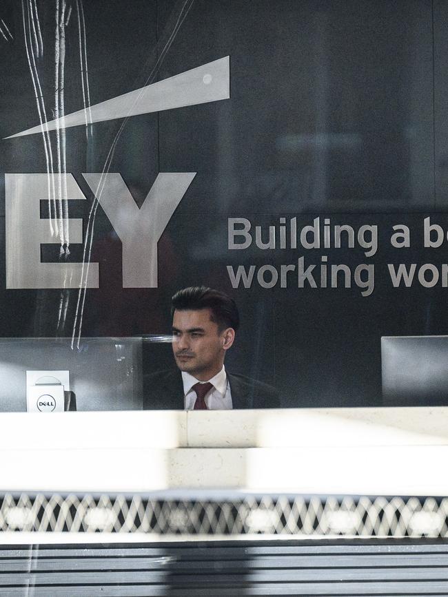 Ernst &amp; Young building in the Sydney CBD. Picture: James Gourley