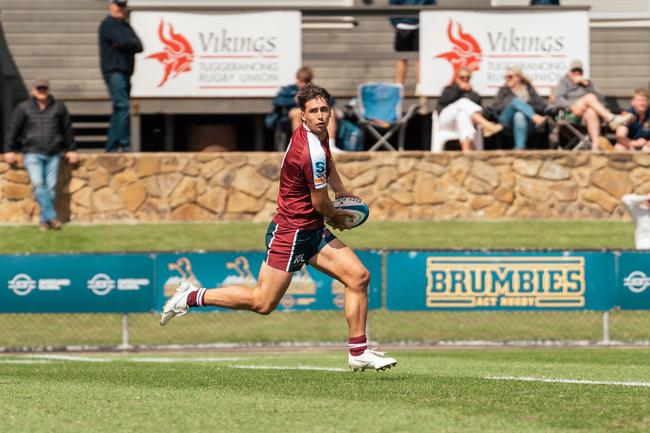 James Martens. Super Rugby Under-19s action between the ACT Brumbies and Queensland Reds. Picture credit: ACT Brumbies Media.