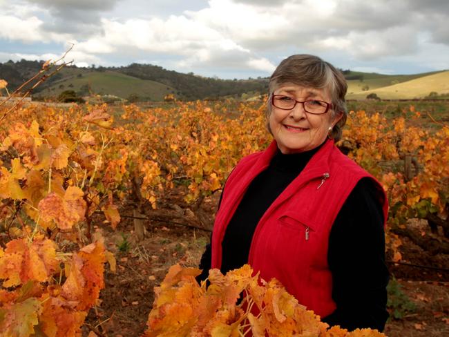 Margaret Lehmann, wife of winemaker Peter as she walks through their vineyards at Tanunda in the Barossa Valley of South Australia, has longed campaigned to maintain the culture and appeal of the Barossa region to be protected from urban sprawl.