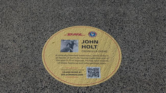 One of the many circles on the 'Walk of Fame', each with an individual story and a QR code where you can learn more. Photo: Supplied