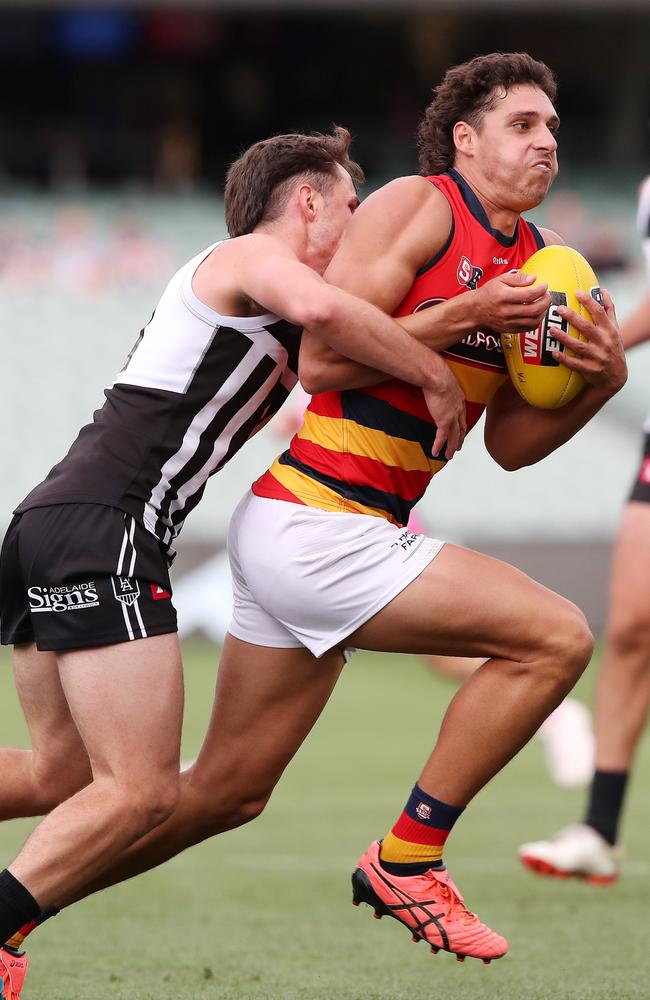 James Borlase in action during last year’s SANFL showdown. Picture: Sarah Reed