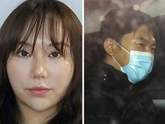 A man accused of murdering his flatmate and putting her body in a large box - leaving it for 10 months while he impersonated her - has denied causing her death by strangling or striking her.