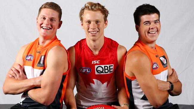 NSW young guns (from left) Jacob Hopper, Callum Mills and Matthew Kennedy. Picture: Sarah Reed