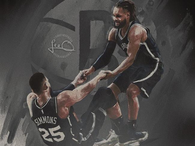 Australian Patty Mills says he has always had Ben Simmons’ back. Digital artist: Lee Olsen