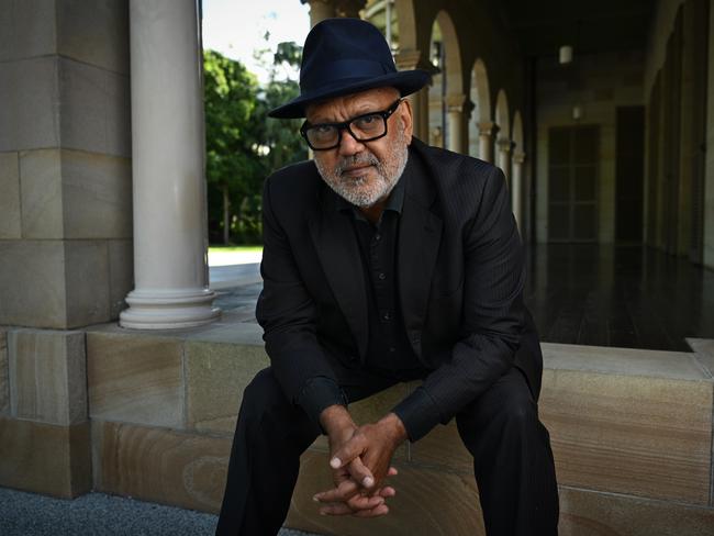 8/5/2025: Aboriginal leader Noel Pearson, outside, near his office, at QUT, in Brisbane. pic: Lyndon Mechielsen/The Australian