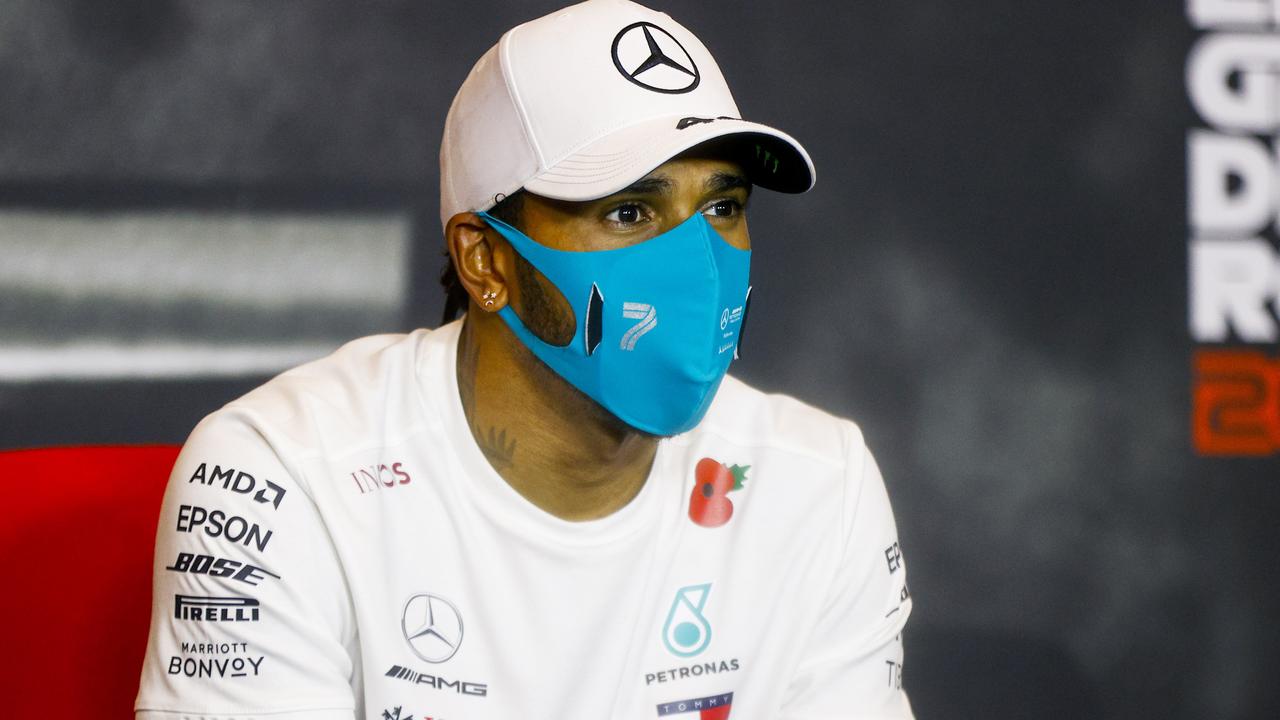 Lewis Hamilton’s future is clouded. (Photo by Andy Hone - Pool/Getty Images)