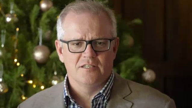 Scott Morrison delivers his Christmas message.