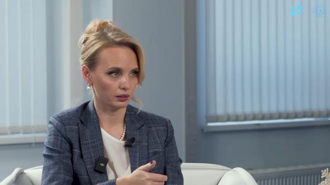 Maria Vorontsova in a December 2023 Russian television interview. Source: Screen capture