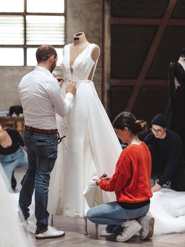 Grech at his atelier.