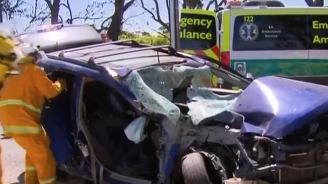 A man in his 70s was flown to hospital after a serious crash at Currency Creek. Picture: 7NEWS