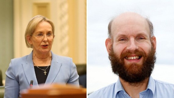 Candidates MP Ros Bates and Scott Turner for the Greens.