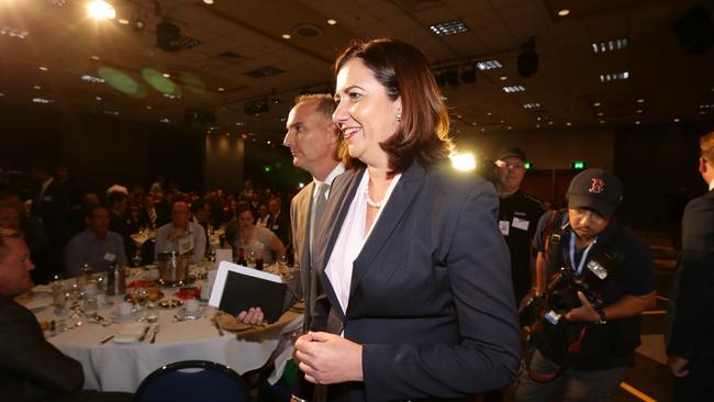 Annastacia Palaszczuk at The Leaders’ Debate. Picture: Adam Head