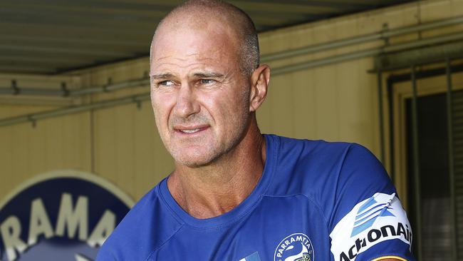 Forward focus: Parramatta coach Brad Arthur at the Eels’ North Parramatta training grounds. Photo: John Appleyard