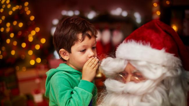 It was at that moment Santa realised little Timmy was not ready for the big boy underpants. Pic: iStock