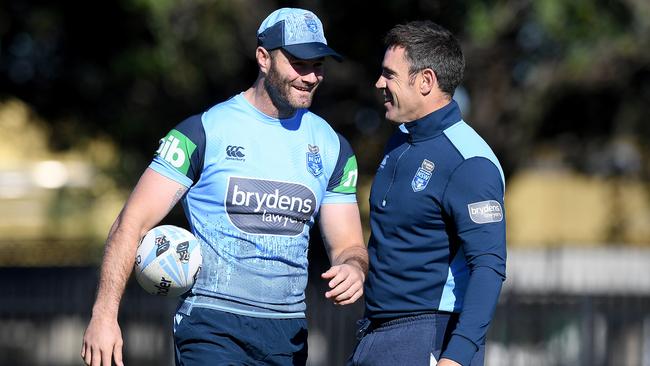 The Blues skipper is their coach on the field. Image: AAP Image/Dan Himbrechts