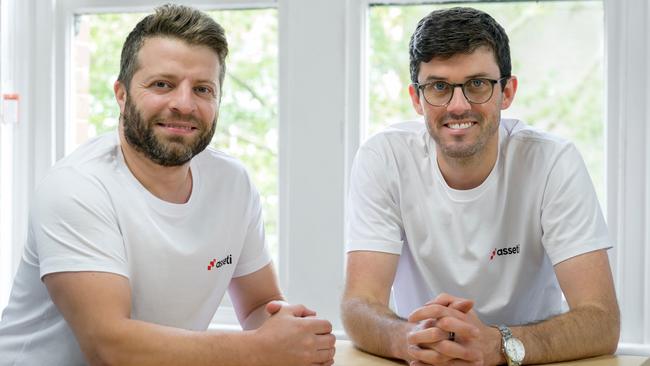 Asseti founder Aonghus Stevens, right, and head of product Nima Idel.