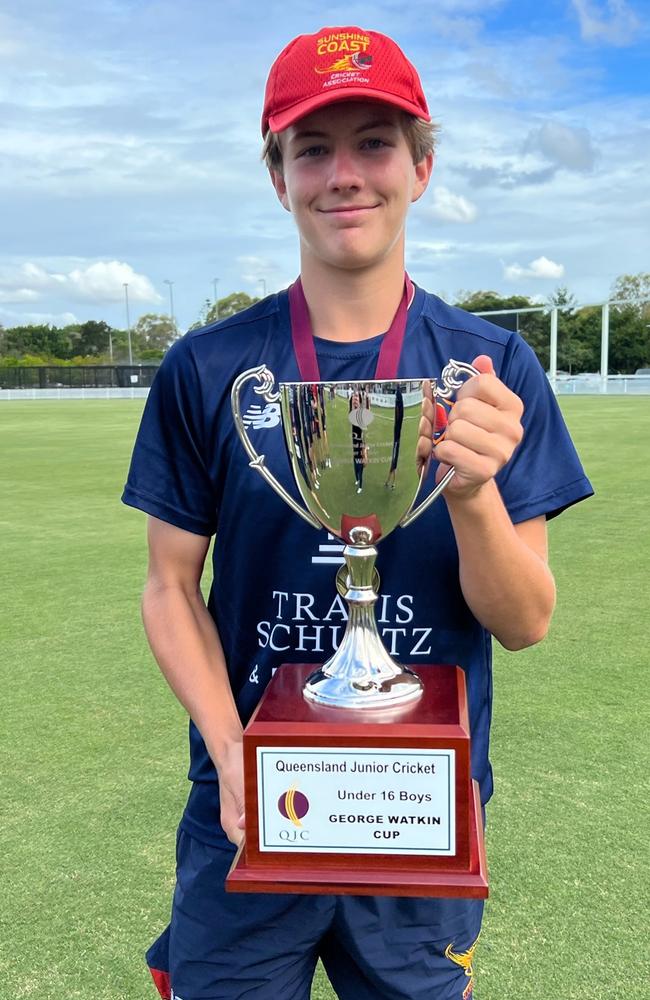 Sunshine Coast cricketer Zaden Melverton.