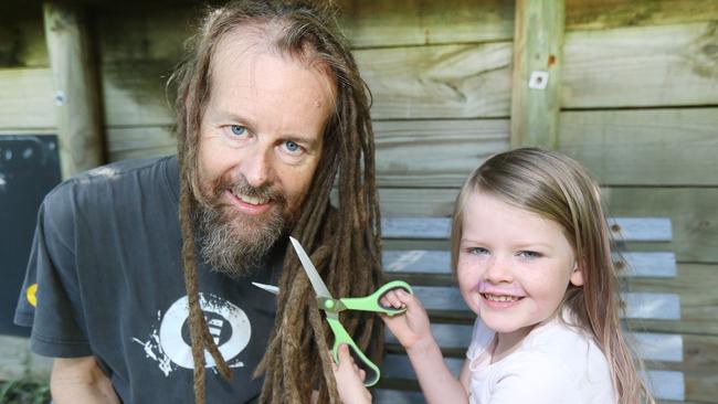 Jon Boniface with daughter Mireille Boniface age 5. Picture Mike Batterham