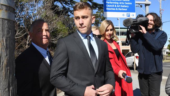 Jack de Belin’s friend Callan Sinclair will also face charges from the same alleged incident. Picture: AAP