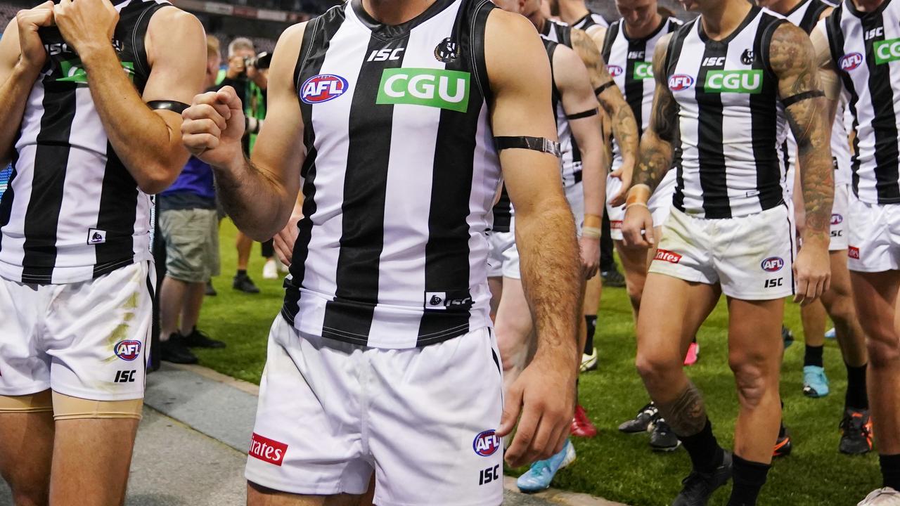 A Collingwood staffer tested positive to COVID-19, but hasn’t had any contact with anyone at the club. Picture: Michael Dodge