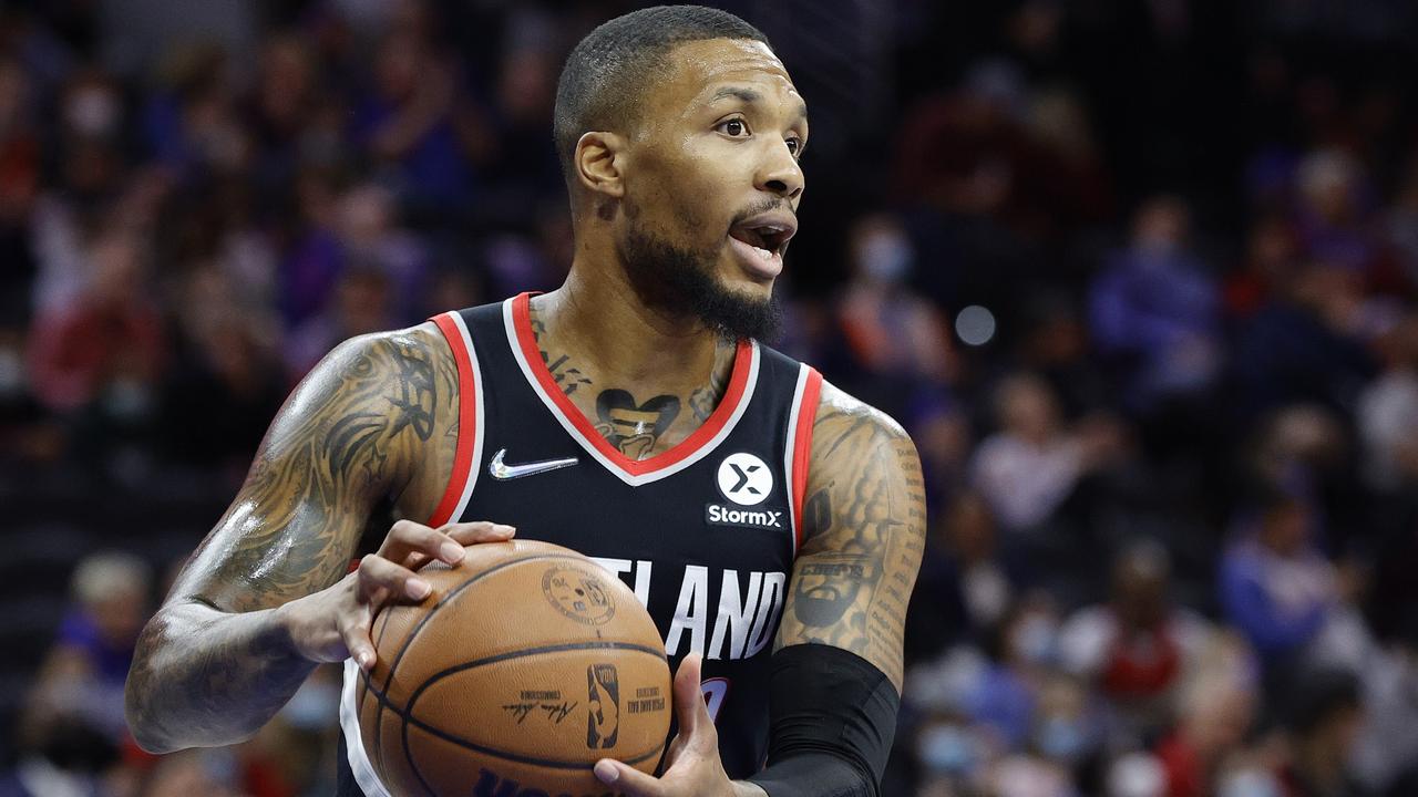 Could Trail Blazers talisman Damian Lillard be on his way to Philadelphia? Picture: Tim Nwachukwu/Getty Images/AFP