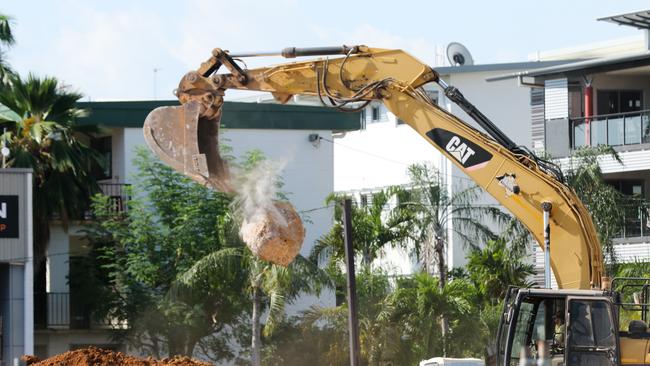 The old Darwin Suzuki site on the Stuart Highway in Stuart Park is being demolished in preparation for a new servo and fast food outlet to be built there. Picture: Glenn Campbell