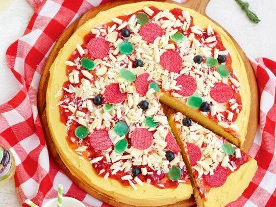 This might look like a pizza but it's really a cake. Picture: Supplied